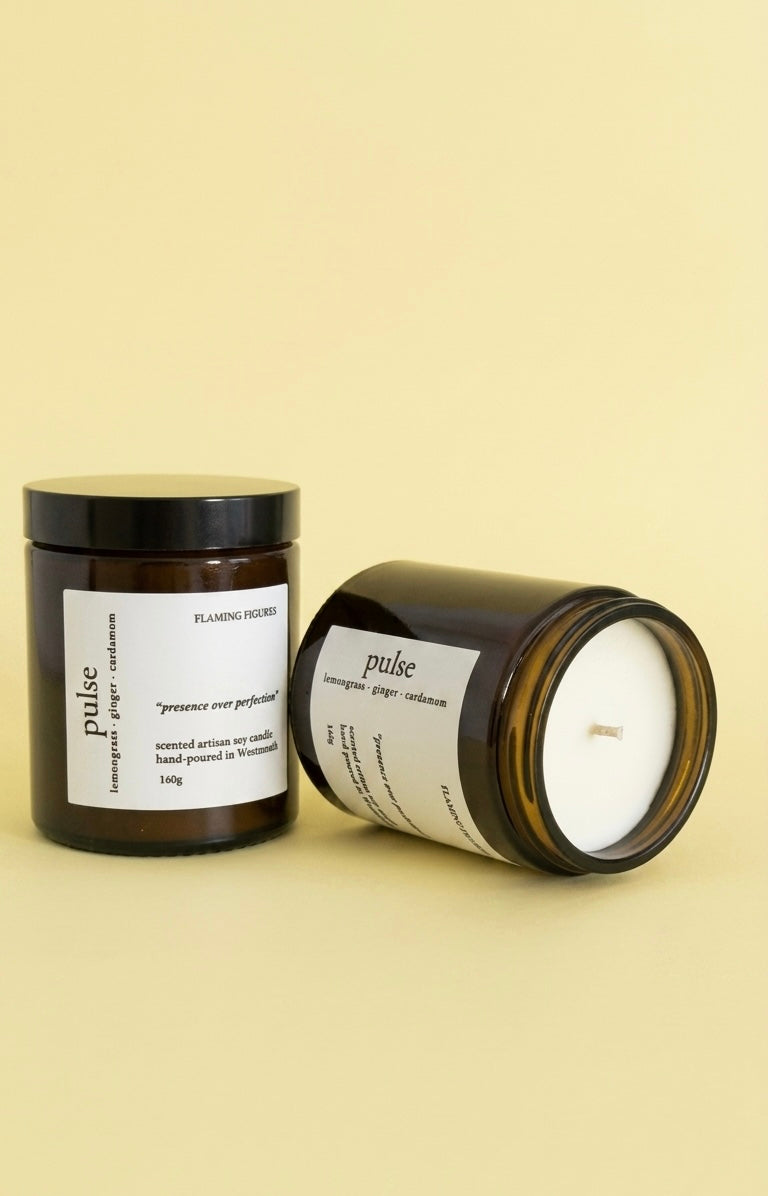 Pulse Natural Soy Candle | Lemongrass Ginger Cardamom Candle