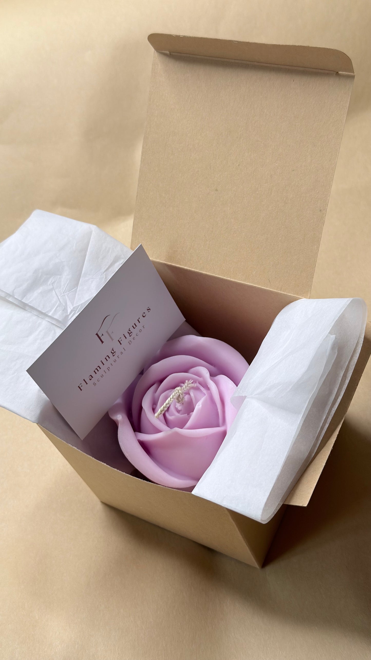 Rose Candle Gift Box | Floral Soy Wax Candle Ireland