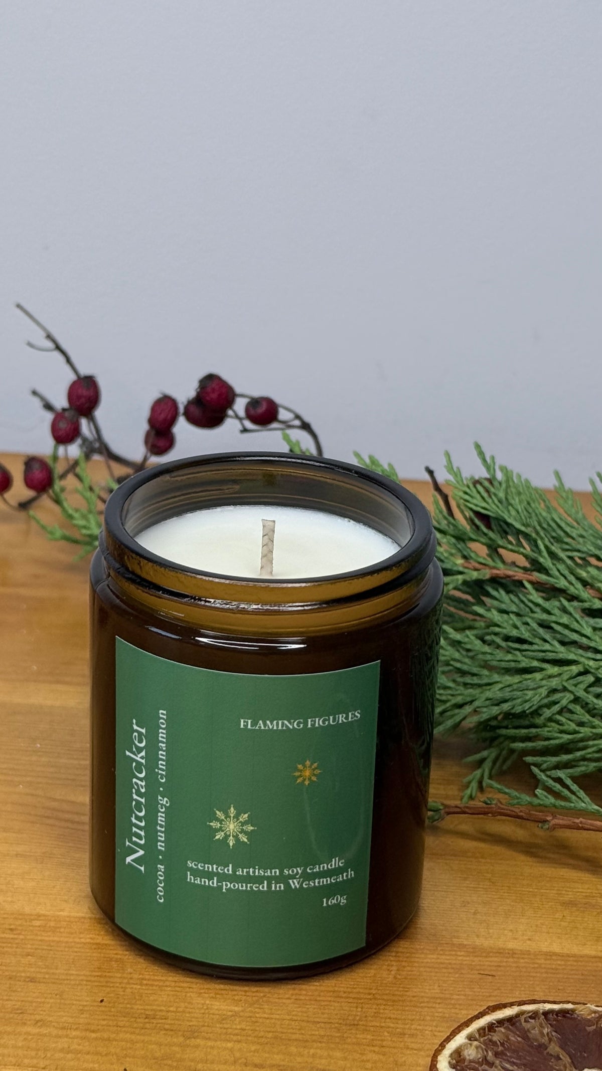 Nutcracker Soy Wax Candle | Christmas Candle