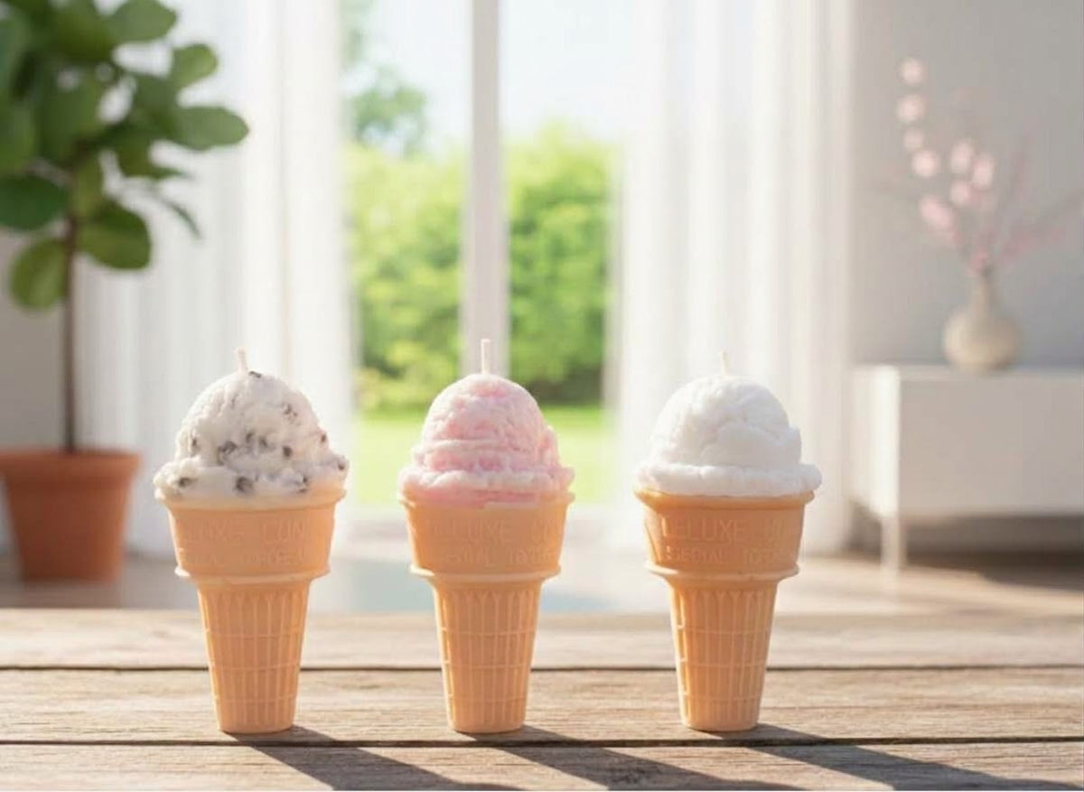 Irish Ice Cream Cone Candle