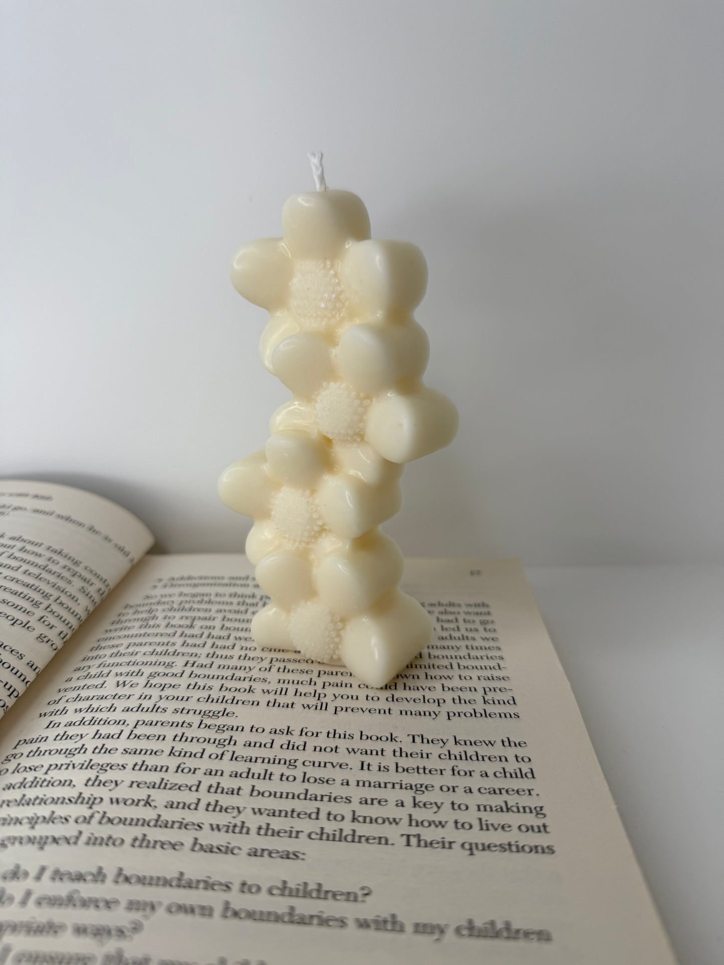 Floral Tower Candle | Soy Wax Flower Candle