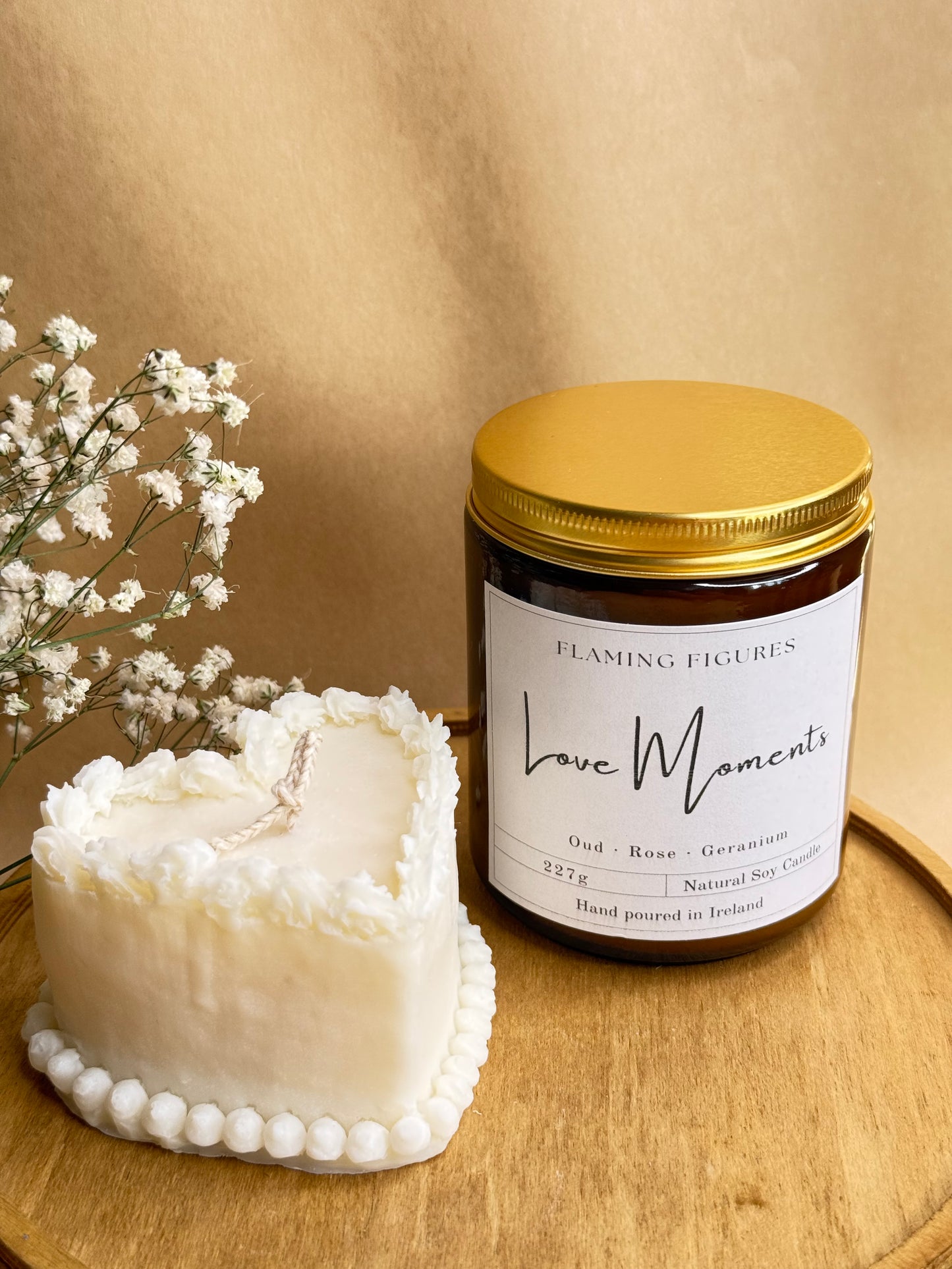 Love Moments Aromatherapy Candle | Oud Rose Geranium Soy Wax