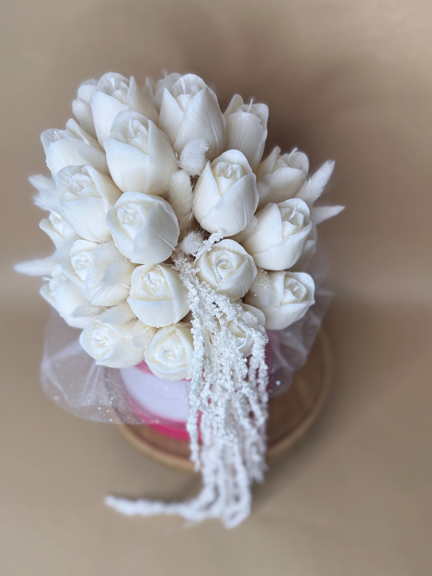 Luxury Tulips Bouquet Candle | Handmade Soy Wax | Ireland