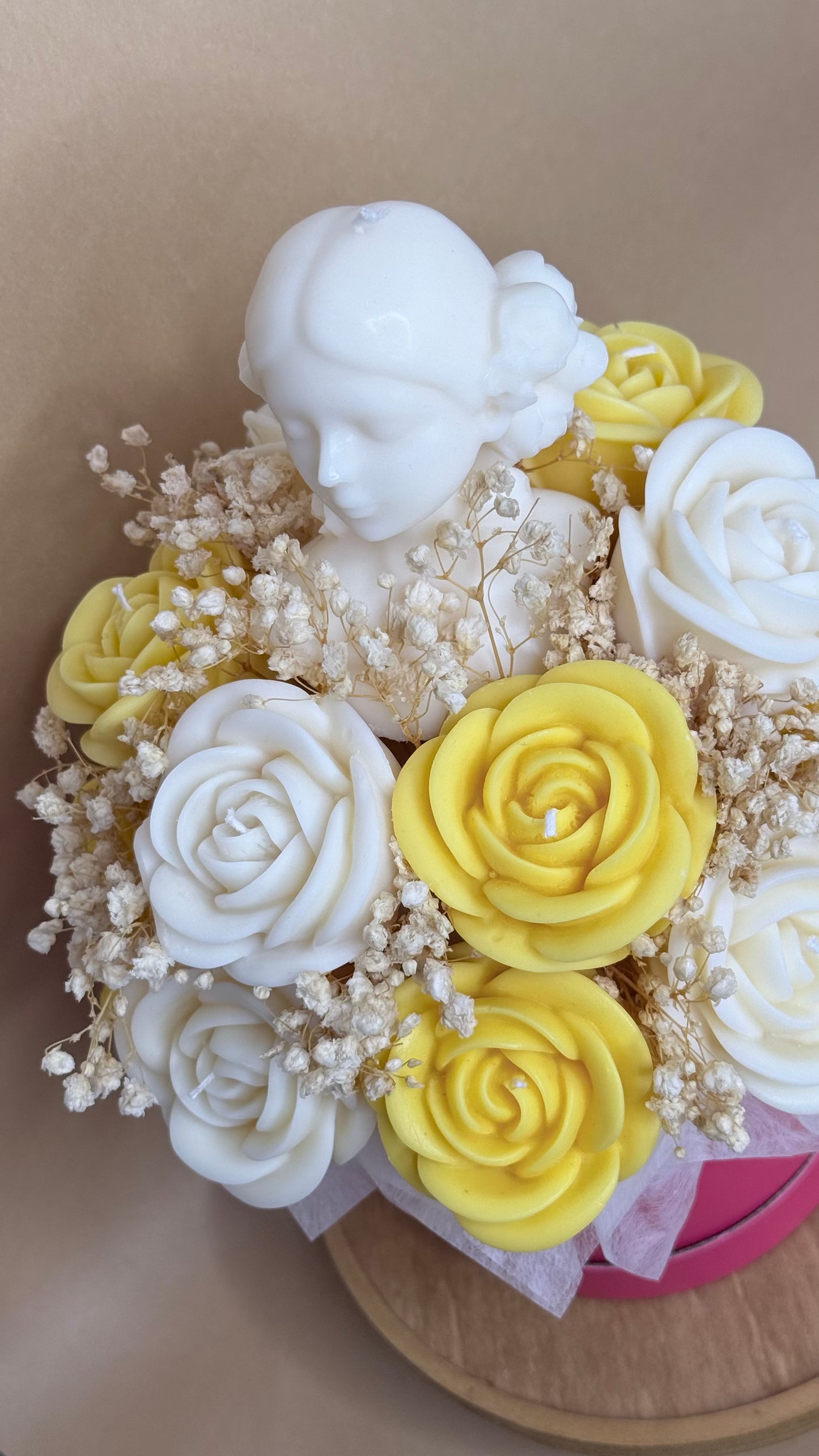 Luxury Roses Candle Bouquet |Handmade Soy Wax | Ireland