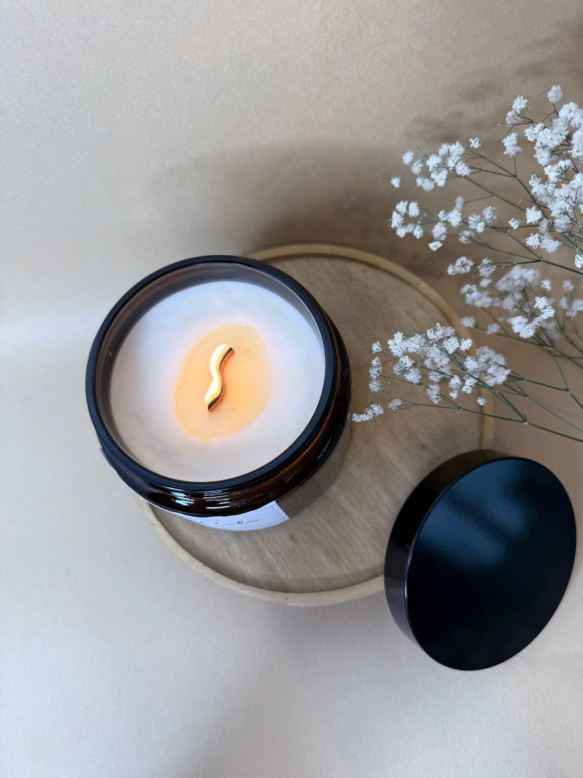 Calm Natural Soy Candle | Lavender Bergamot Tonka Candle