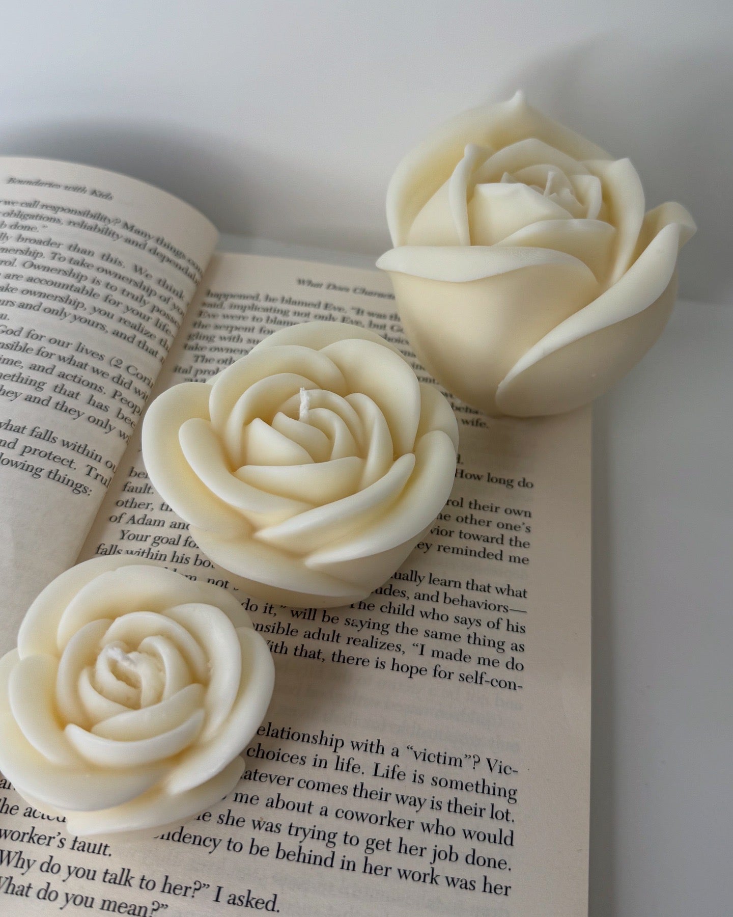 Rose Candle | Soy Wax | Flower Candle