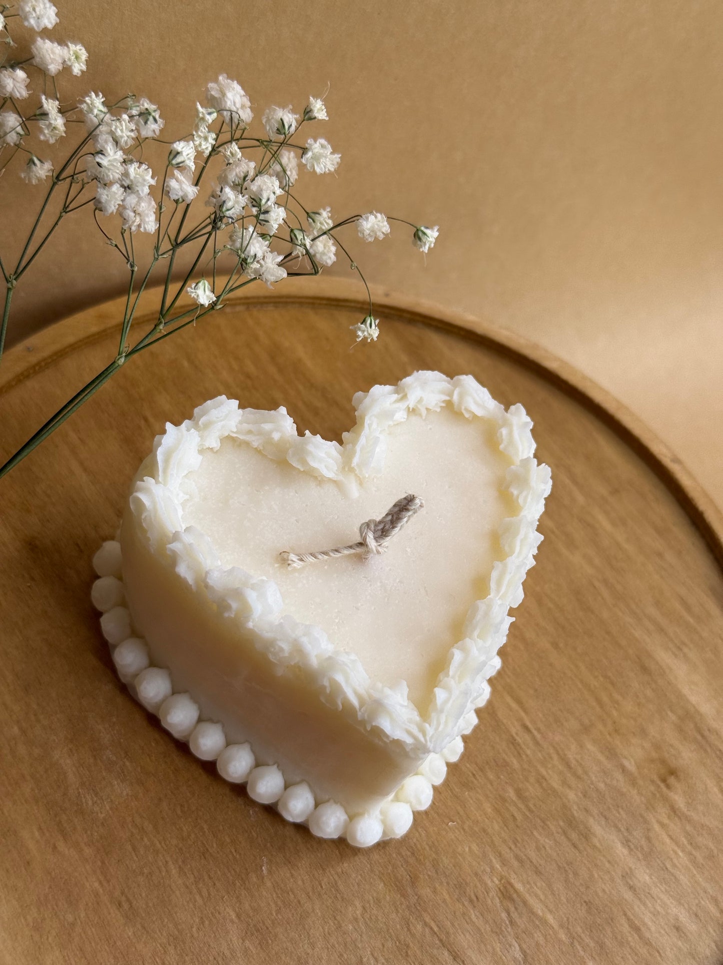 Heart Cake Candle | Sculptural Soy Wax Candle Ireland