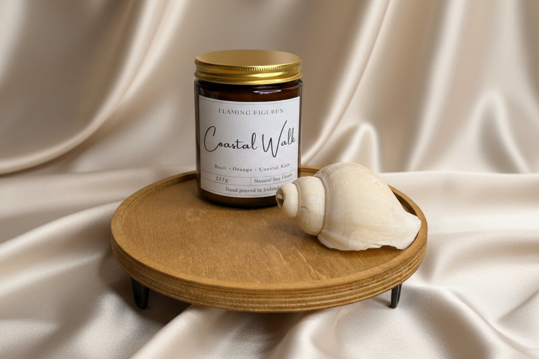 Coastal Walk Aromatherapy Candle | Basil Orange Soy Wax