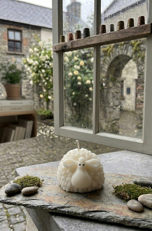 Irish Sheep Candle | Soy Wax Animal Candle