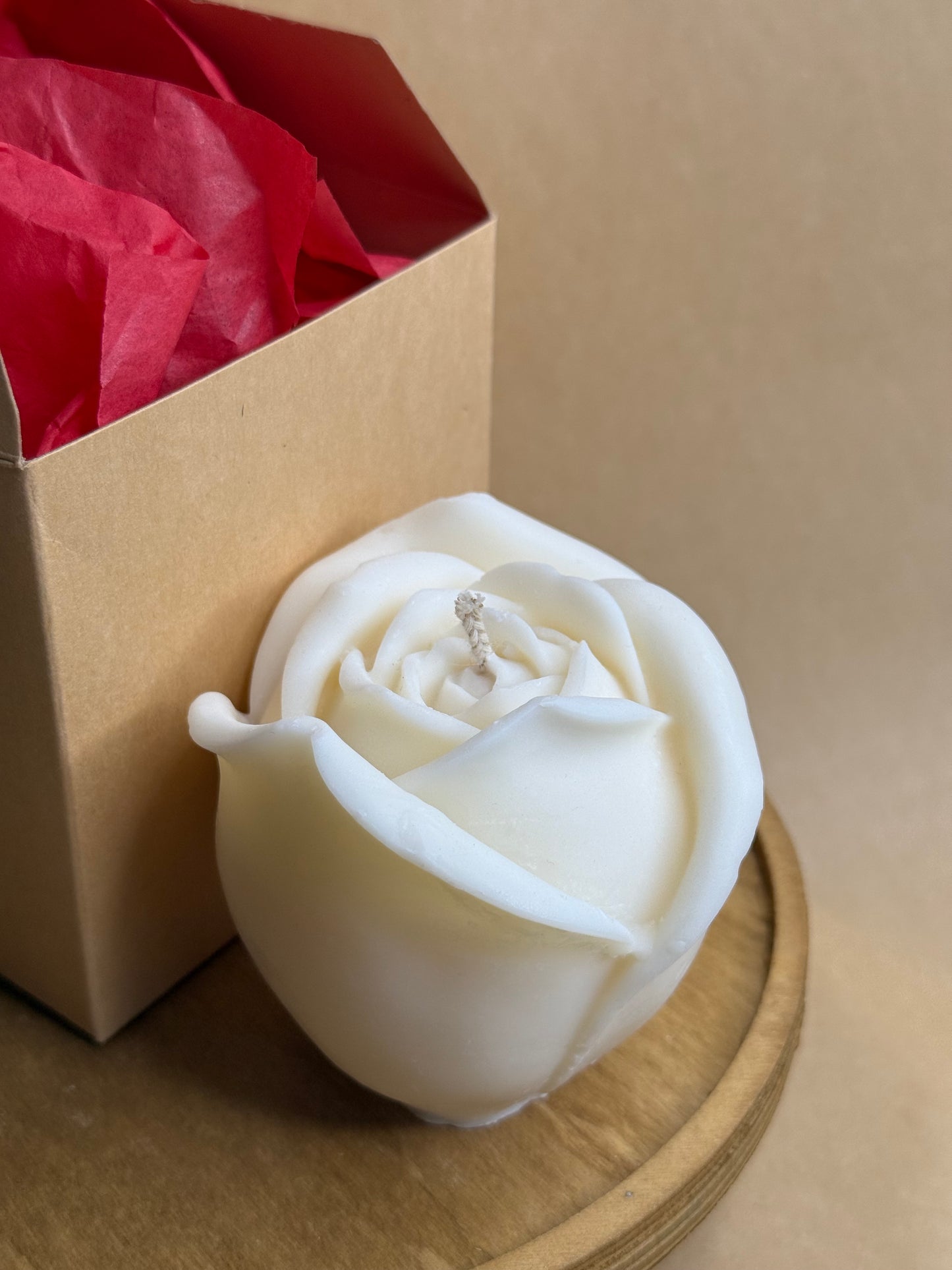 Rose Candle Gift Box | Floral Soy Wax Candle Ireland