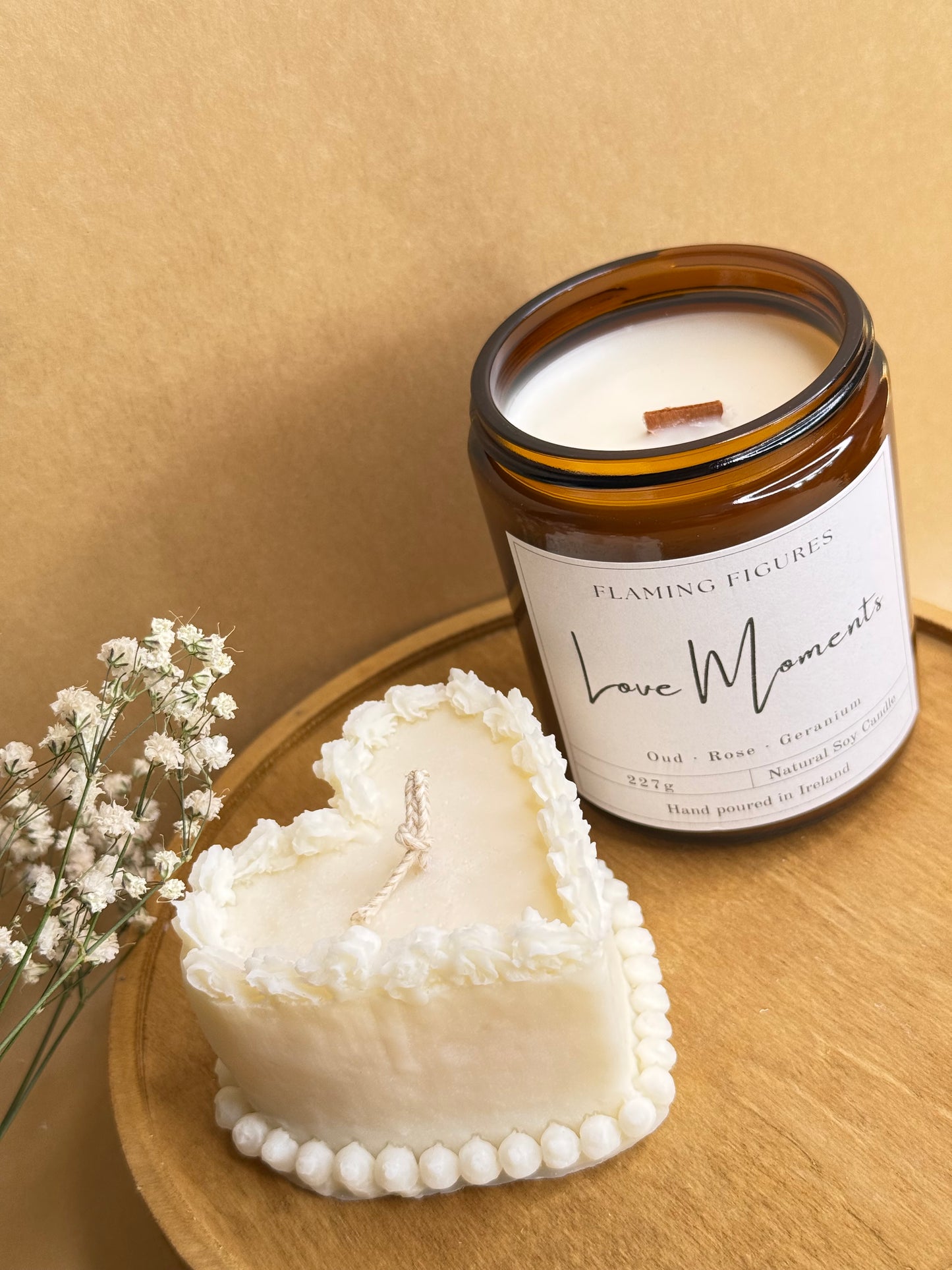 Love Moments Aromatherapy Candle | Oud Rose Geranium Soy Wax