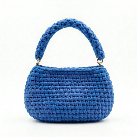 The Bloom Crochet Bag | Handbag Ireland | Blue
