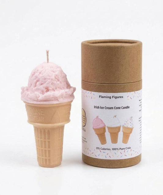 Irish Ice Cream Cone Candle