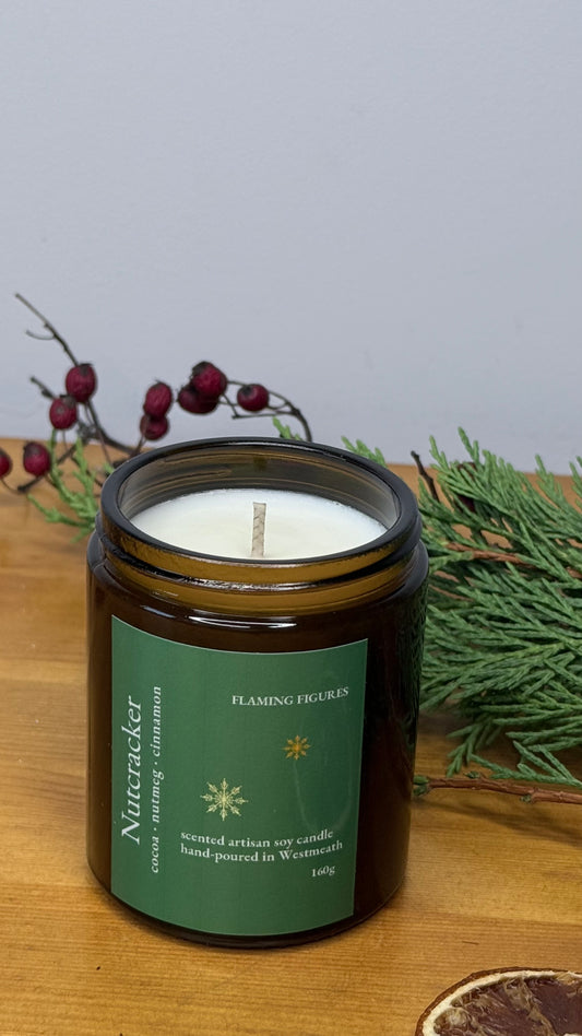 Nutcracker Soy Wax Candle | Christmas Candle