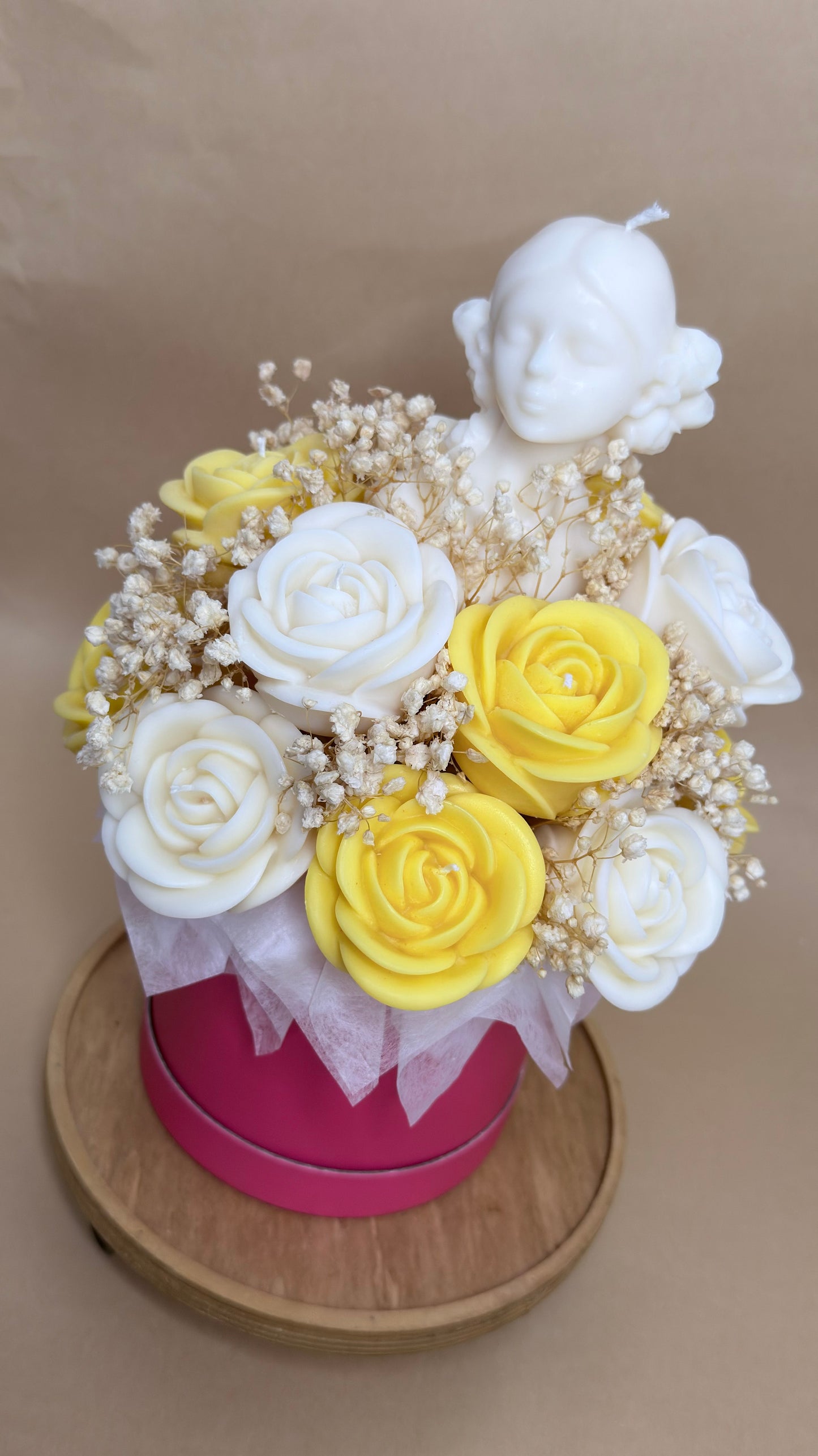 Luxury Roses Candle Bouquet |Handmade Soy Wax | Ireland