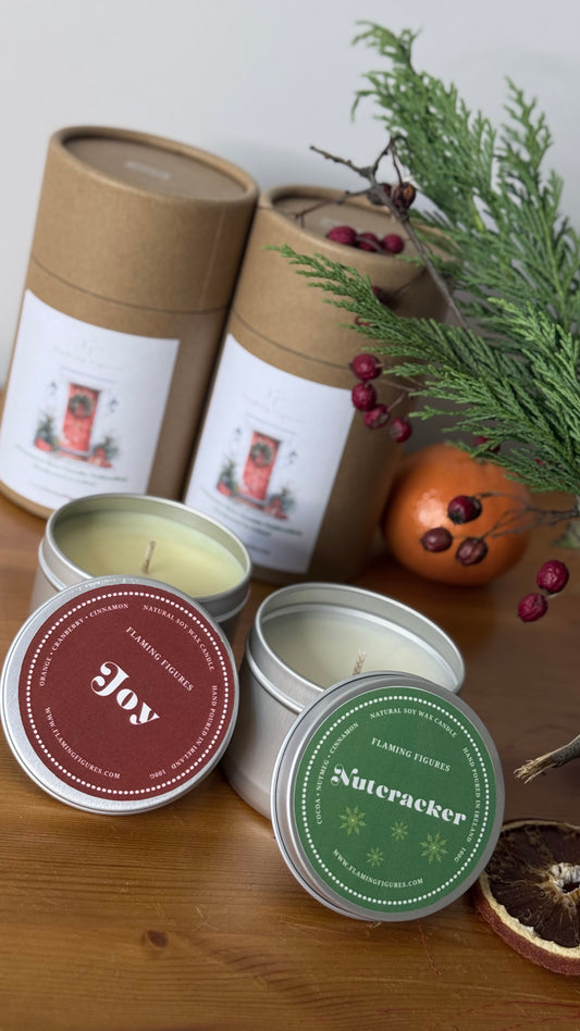 Joy & Nutcracker | Christmas Duo Soy Candle Gift Set