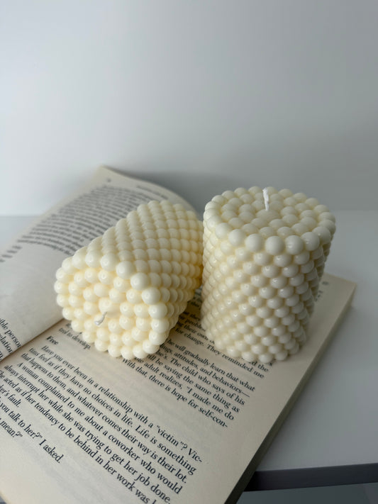 Bubble Cylinder Candle | Home Decor Candle