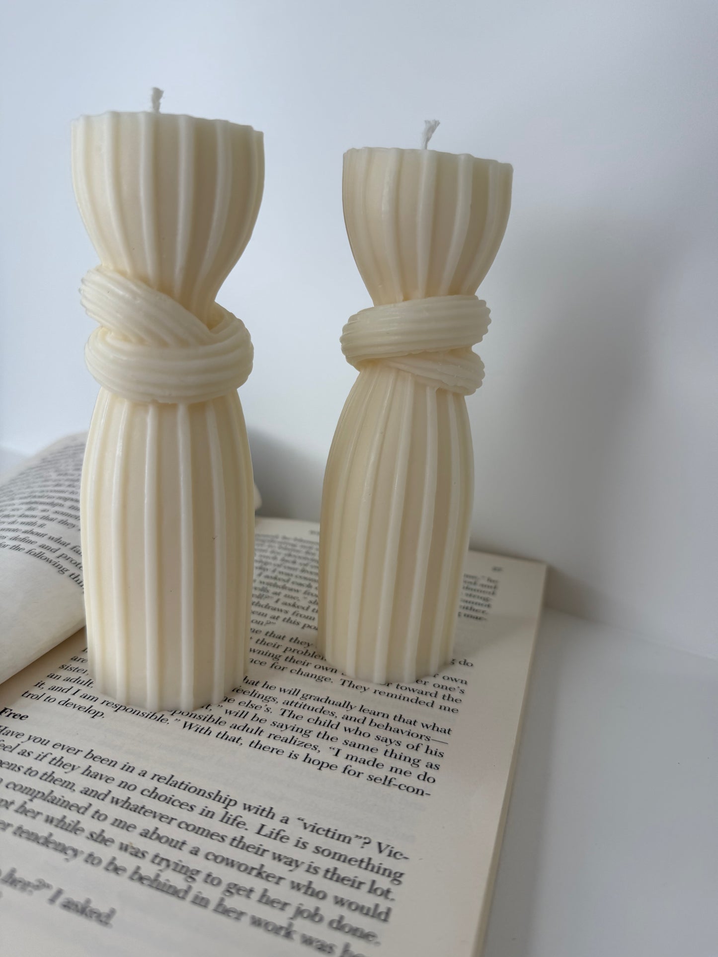 Knot Pillar Candle | Column Soy Wax Candle