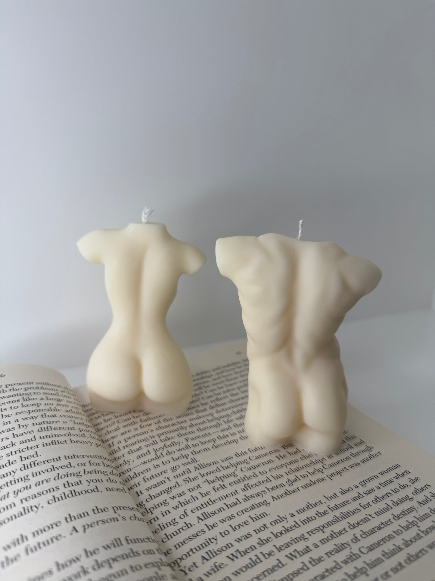 Female and Male Torso Candle | Soy Wax Candle