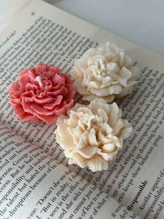 Carnation Candle | Flower Candle