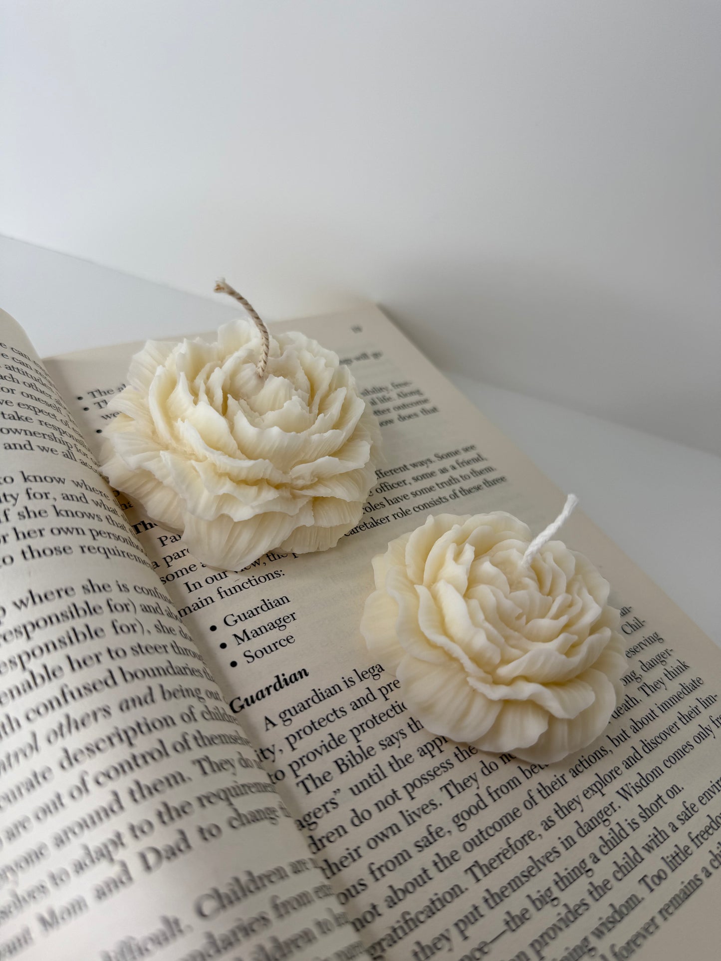 Peony Candle | Flower Soy Wax Candle | Flavours