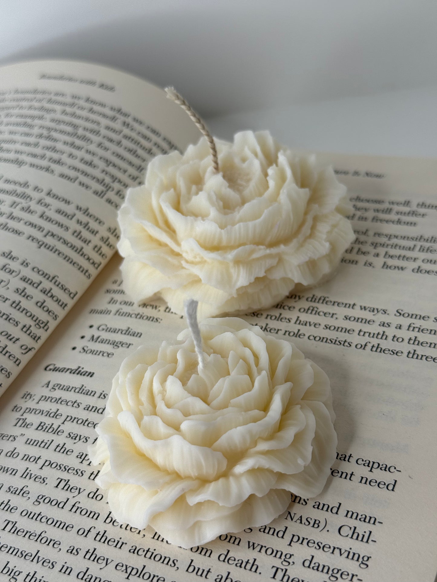 Peony Candle | Flower Soy Wax Candle | Flavours